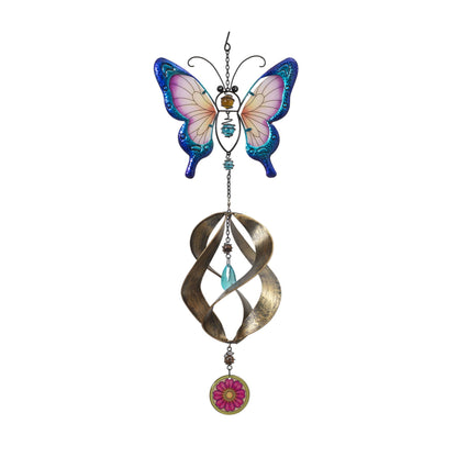 Metal Hanging Garden Friend with Spinner - Butterfly - Tampa Home & Garden Store