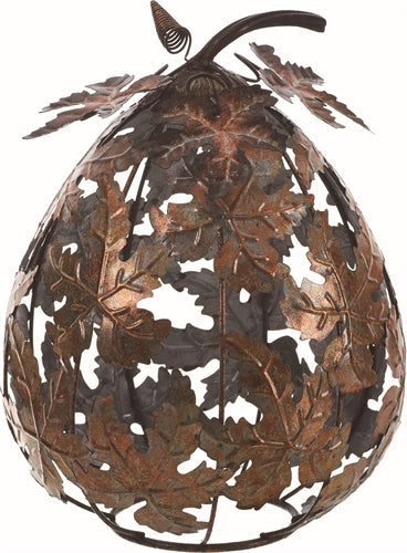 Metal Leaf Pumpkin Centerpiece - Large - Tampa Home & Garden Store