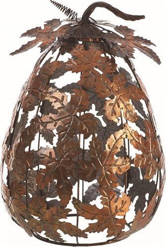 Metal Leaf Pumpkin Centerpiece - Large - Tampa Home & Garden Store
