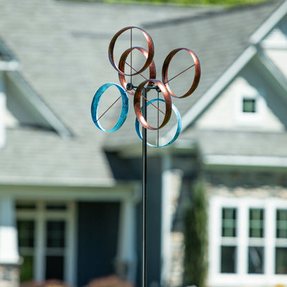 Metal Roundabout Breeze Wind Spinner 72"H - Tampa Home & Garden Store