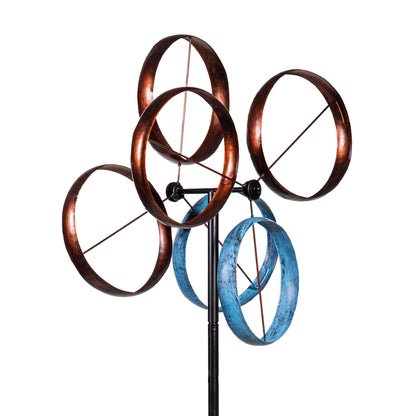 Metal Roundabout Breeze Wind Spinner 72"H - Tampa Home & Garden Store
