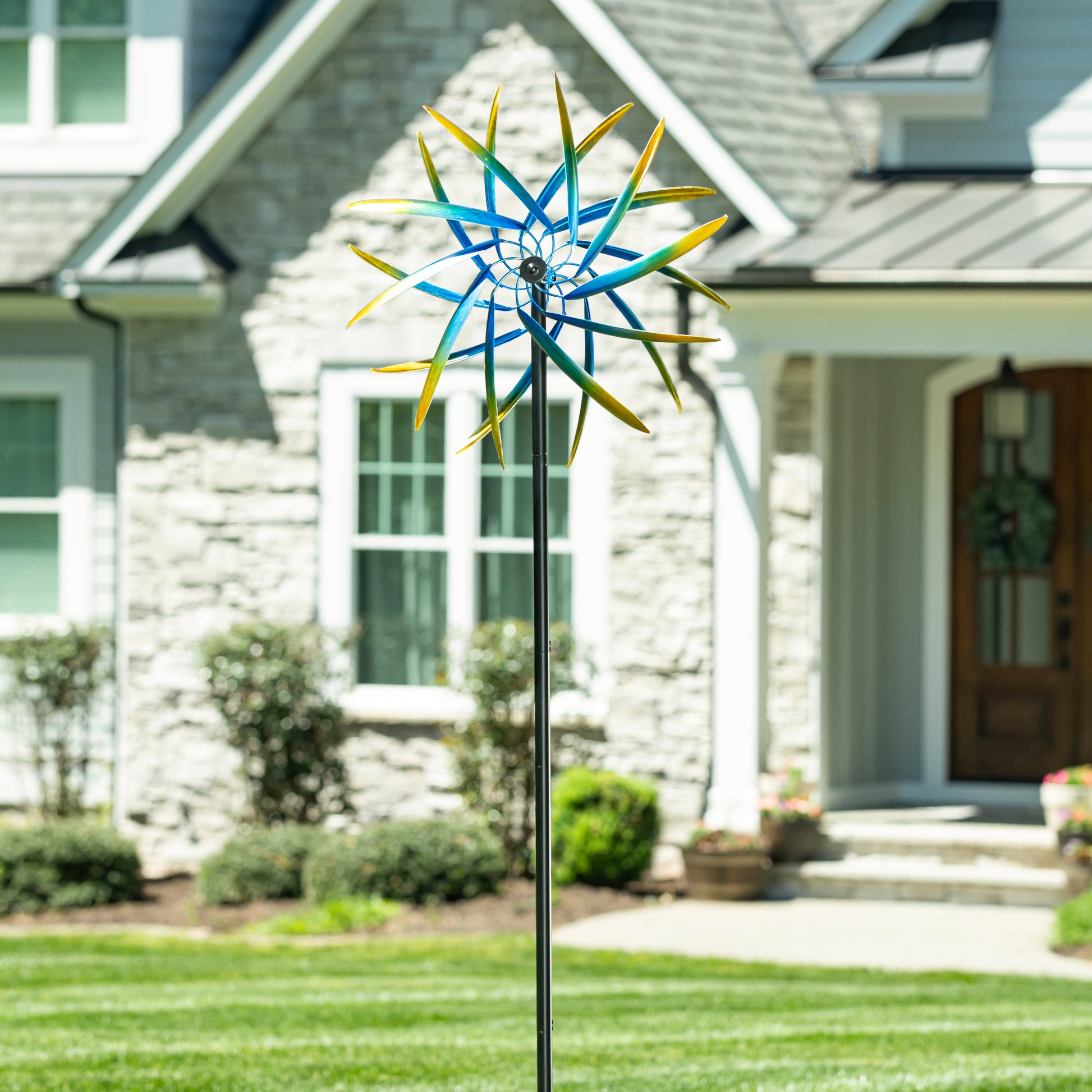Metal Whirlwind Wonder Wind Spinner 75"H - Tampa Home & Garden Store