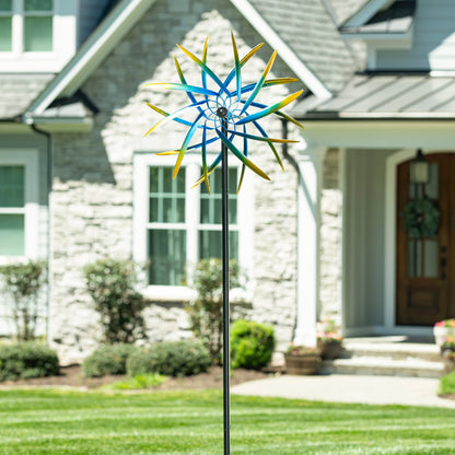 Metal Whirlwind Wonder Wind Spinner 75"H - Tampa Home & Garden Store