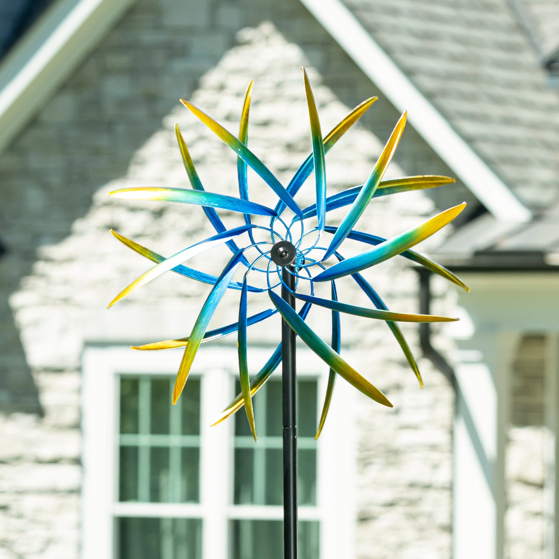 Metal Whirlwind Wonder Wind Spinner 75"H - Tampa Home & Garden Store