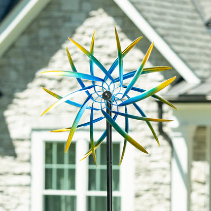 Metal Whirlwind Wonder Wind Spinner 75"H - Tampa Home & Garden Store