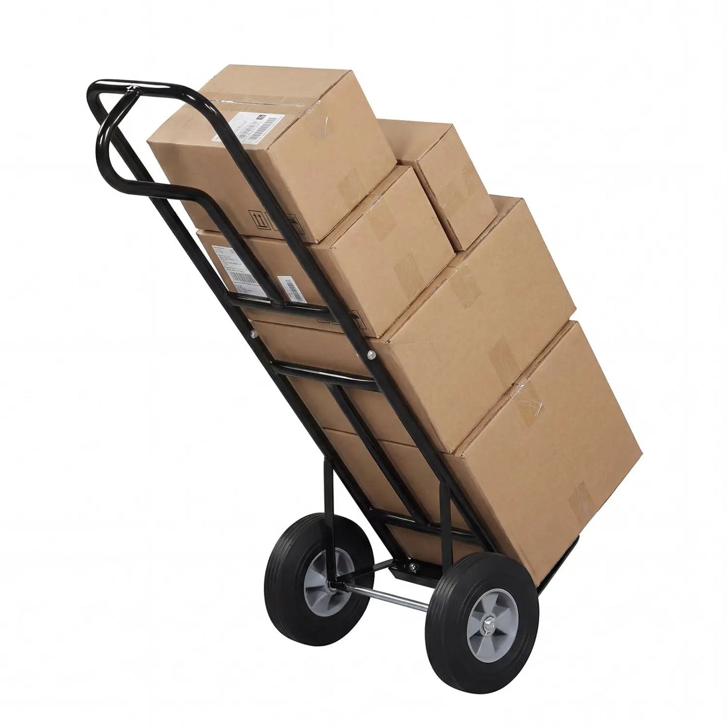 Metal Hand Truck 600 Lbs with 10 Inch Wheels