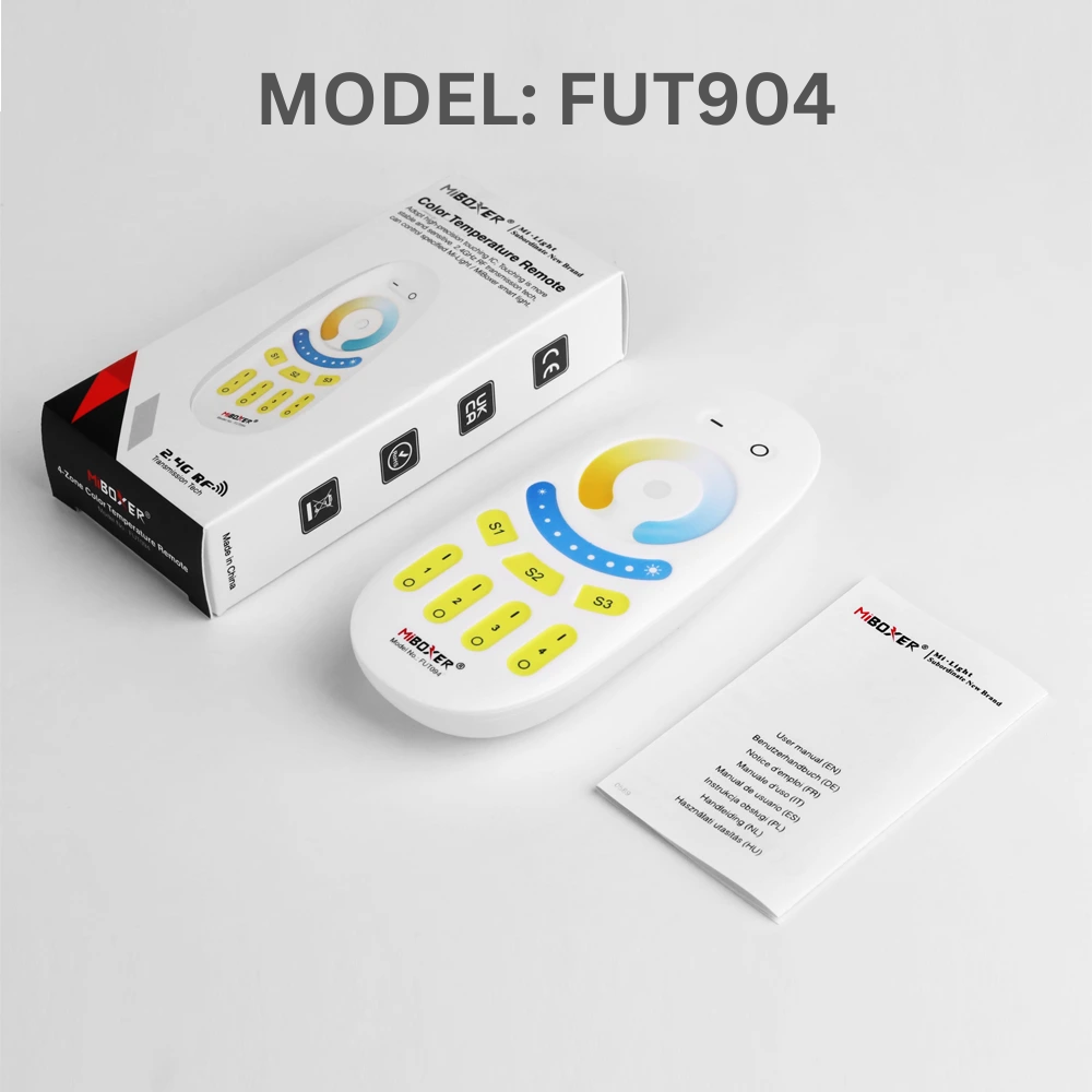 MiBoxer Wireless 4-Zone RGBW LED Light Bulb Remote Control - Tampa Home & Garden Store