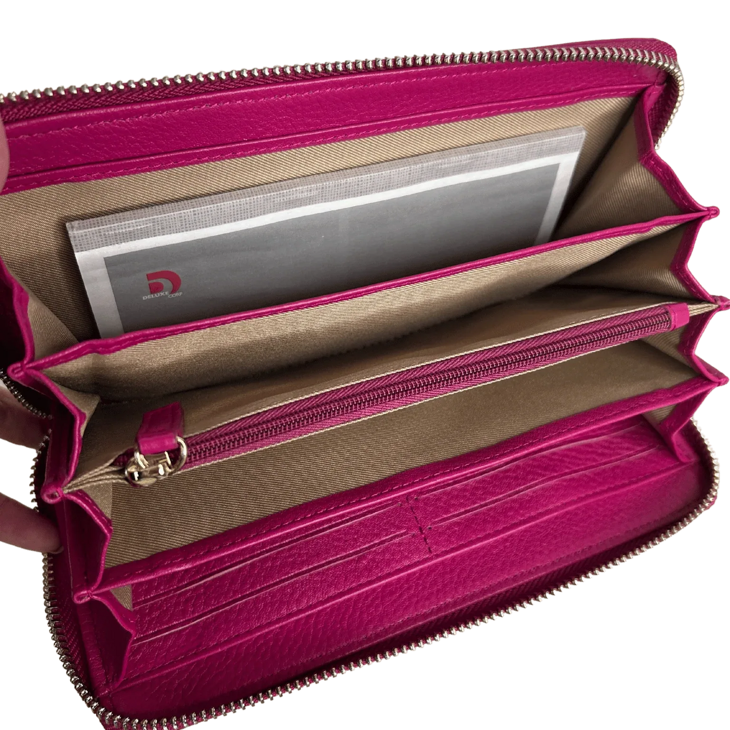 Sophia Zip-Around Leather Wallet – Travel & Everyday