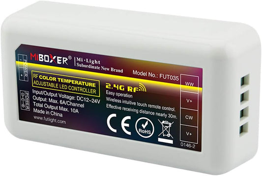 Miboxer 4-Zone Controller Receiver Box DC 12-24V for RGBW LED Strip Light - Tampa Home & Garden Store