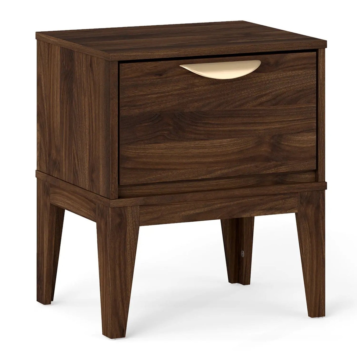 Mid Century Modern Bedside Table With Drawer