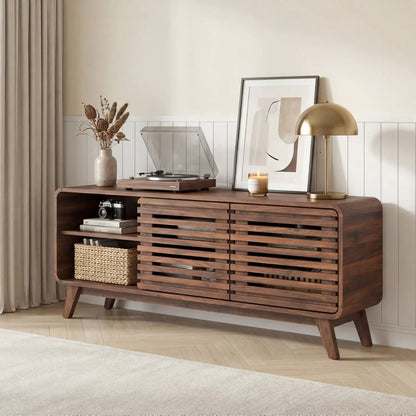 Century Modern Entertainment Center Grille Doors