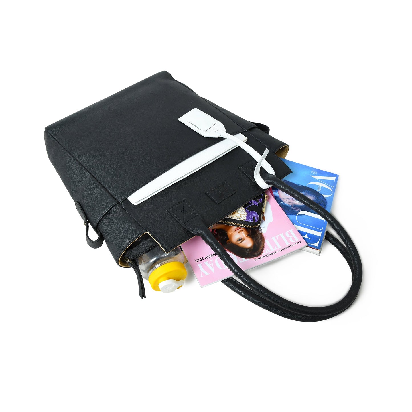 Midnight Elegance Noir Shopper Tote - Tampa Home & Garden Store