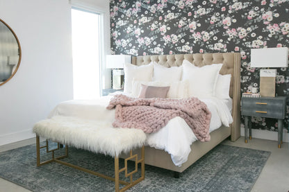 Midnight Floral Wallpaper, black - Tampa Home & Garden Store