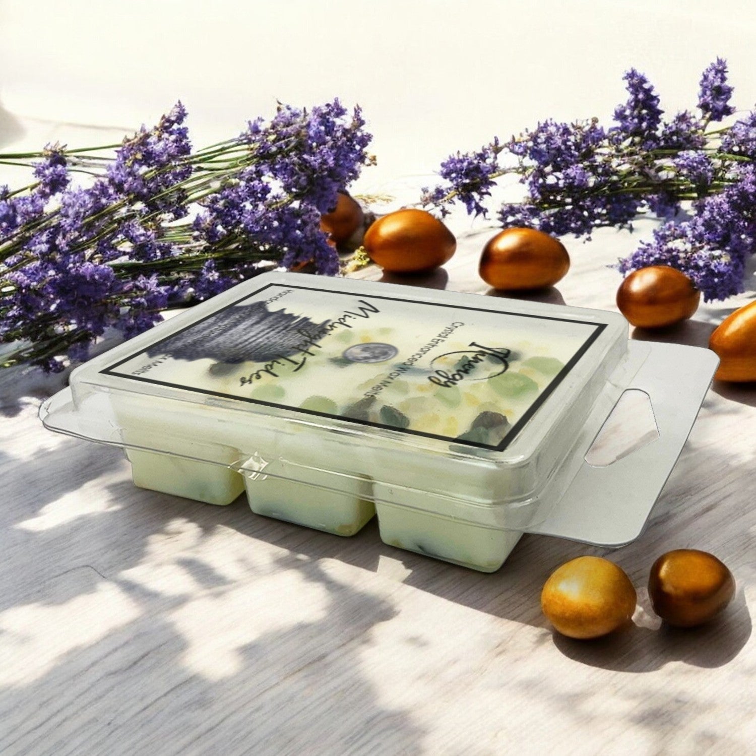 Midnight Tides Crystal-Enhanced Premium Coconut-Soy Wax Melts - Tampa Home & Garden Store