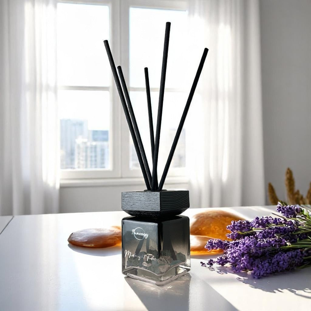 Midnight Tides Crystal-Enhanced Reed Oil Diffuser, 100ml - Tampa Home & Garden Store