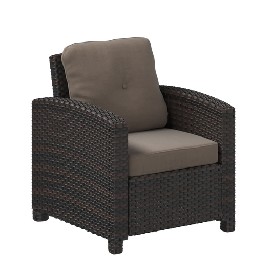 Miles Mocha Finish Outdoor Wicker Club Chair - Tampa Home & Garden Store