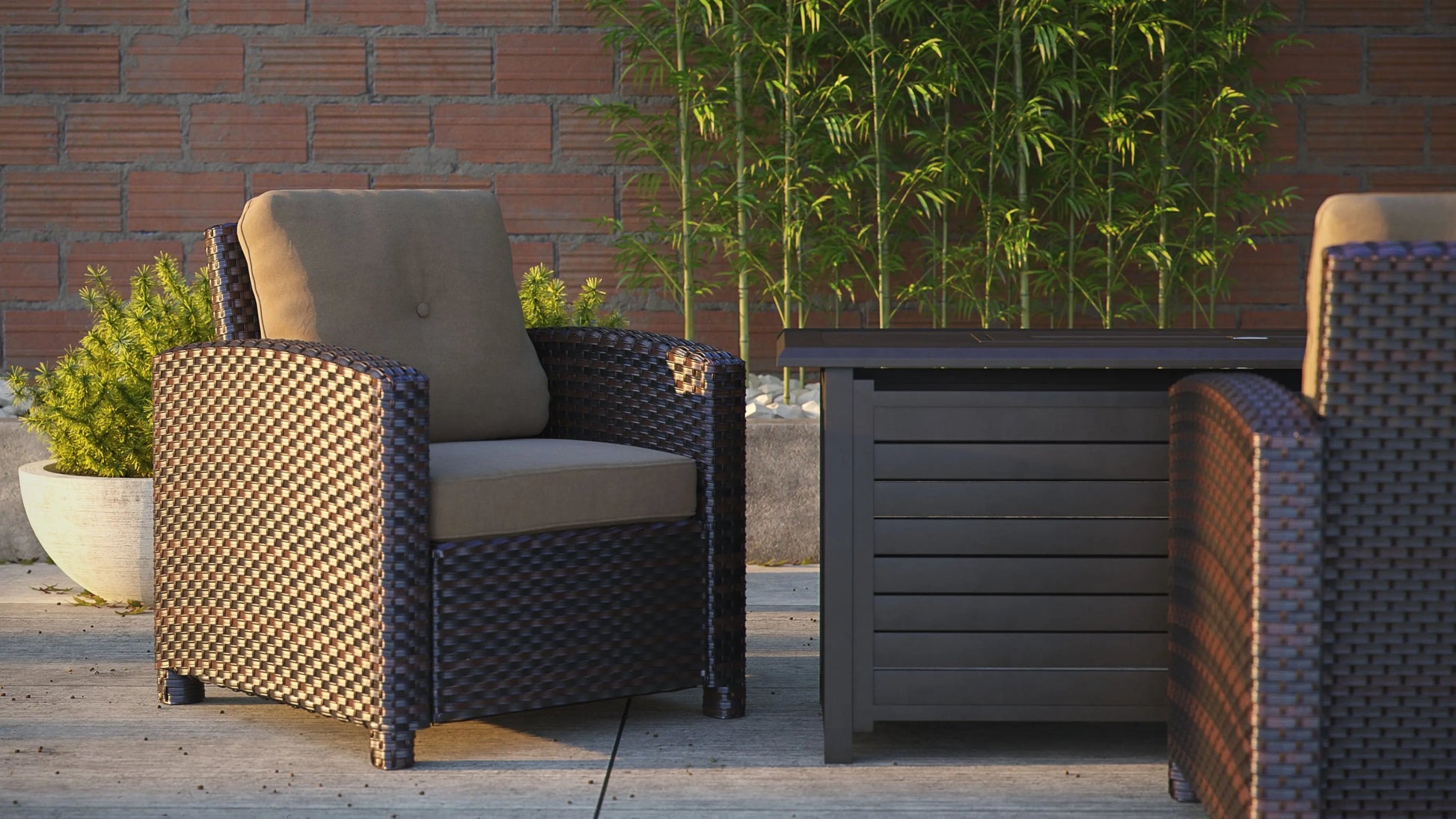 Miles Mocha Finish Outdoor Wicker Club Chair - Tampa Home & Garden Store