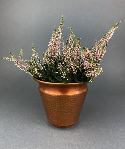 Milk Glass Planter or Vase. Vintage White Flower Pot with Ribbed Pattern and Pinched Rim. Window Sill Herbal Garden. - Tampa Home & Garden Store
