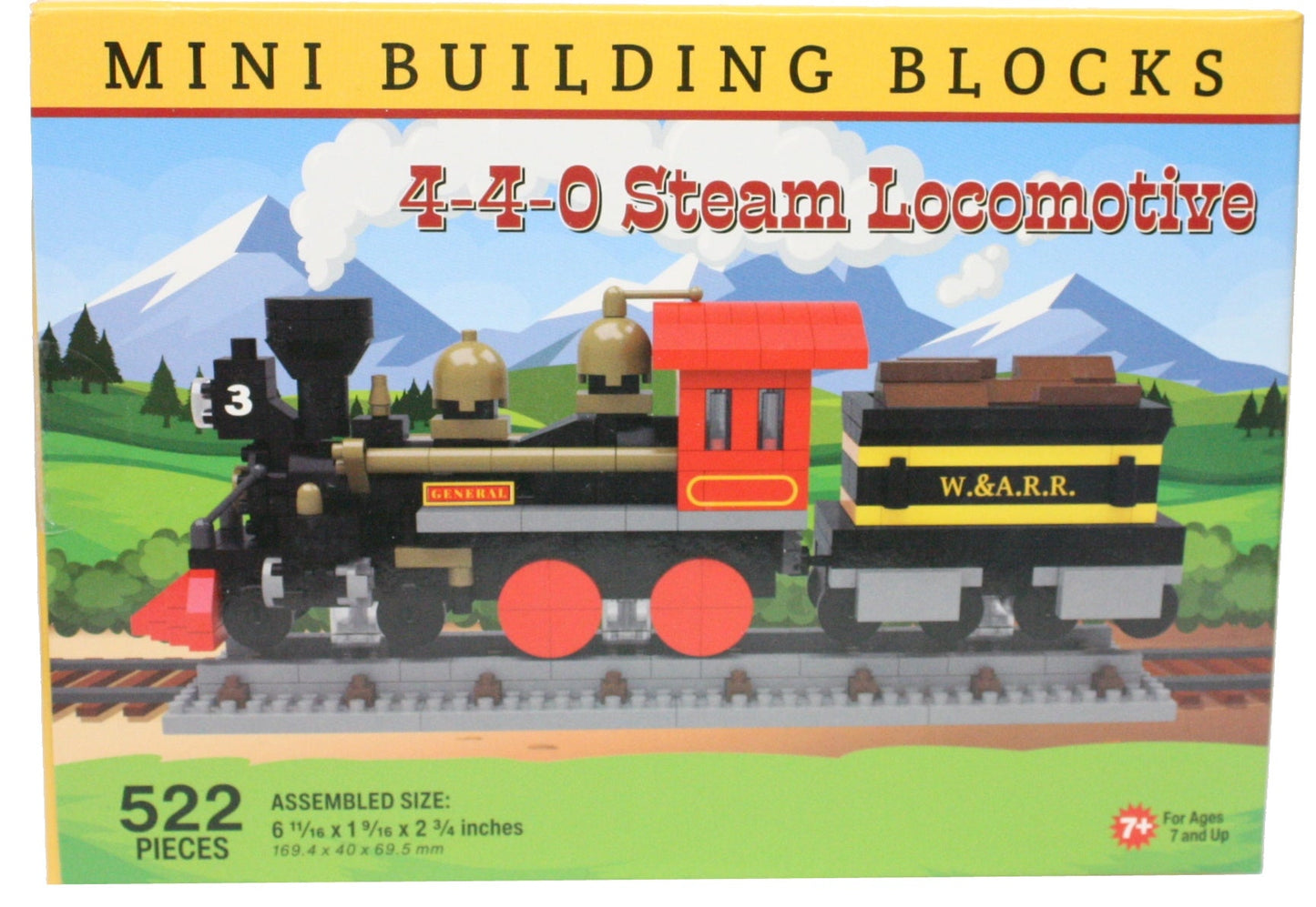 Mini Building Blocks - 4-4-0 Steam Locomotive - Tampa Home & Garden Store