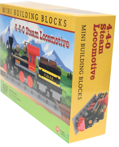 Mini Building Blocks - 4-4-0 Steam Locomotive - Tampa Home & Garden Store
