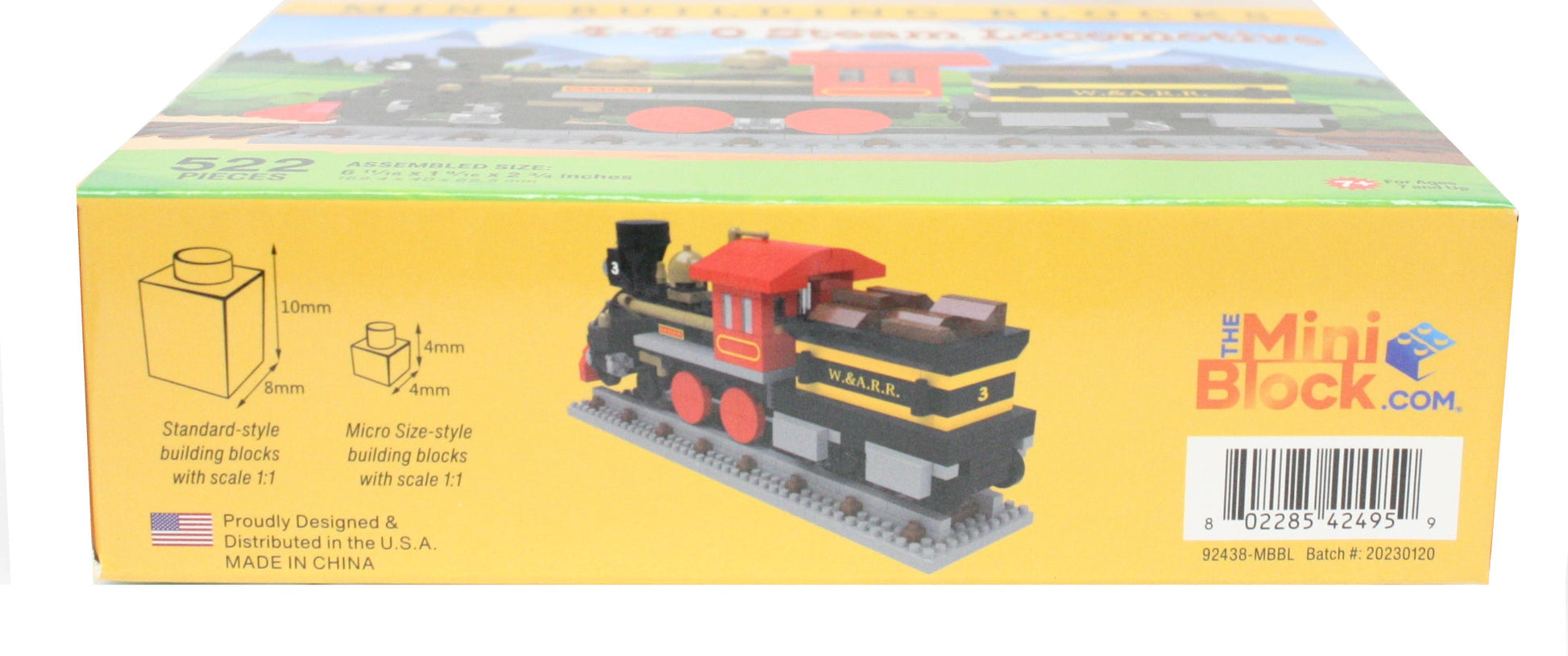Mini Building Blocks - 4-4-0 Steam Locomotive - Tampa Home & Garden Store