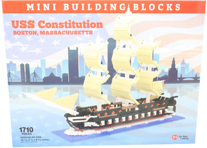 Mini Building Blocks - USS Constitution Boston MA - Tampa Home & Garden Store