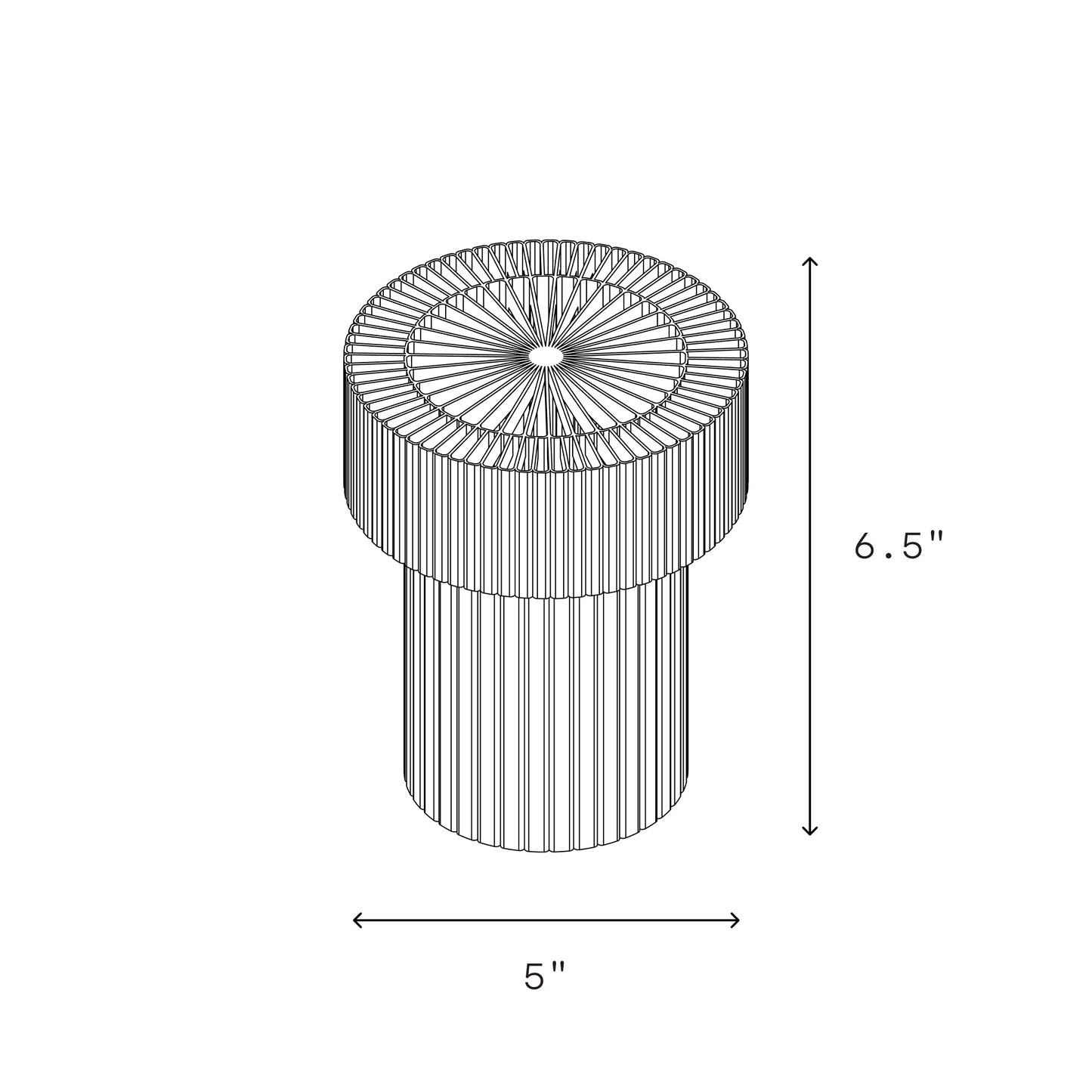 Mini Drum Lamp - Tampa Home & Garden Store