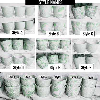 Mini Green Cachepots - Tampa Home & Garden Store