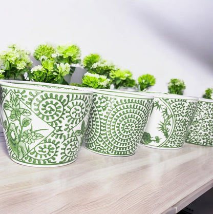 Mini Green Cachepots - Tampa Home & Garden Store
