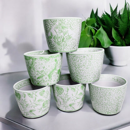 Mini Green Cachepots - Tampa Home & Garden Store