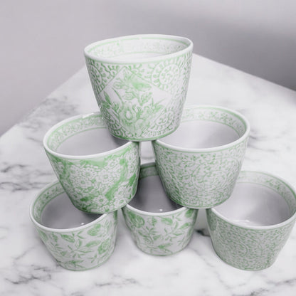 Mini Green Cachepots - Tampa Home & Garden Store