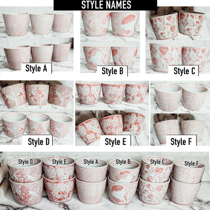 Mini Pink Cachepots - Tampa Home & Garden Store