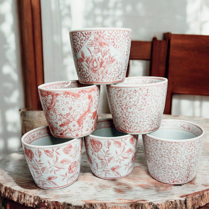 Mini Pink Cachepots - Tampa Home & Garden Store
