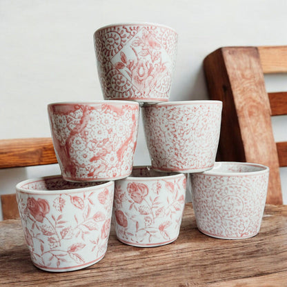 Mini Pink Cachepots - Tampa Home & Garden Store