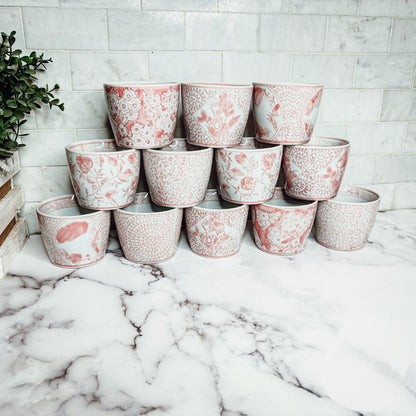 Mini Pink Cachepots - Tampa Home & Garden Store