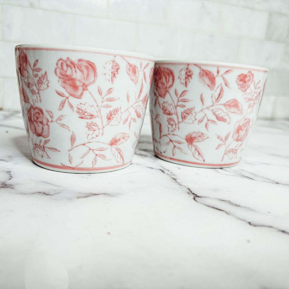 Mini Pink Cachepots - Tampa Home & Garden Store