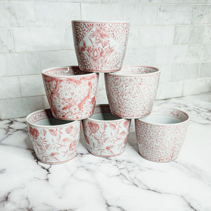 Mini Pink Cachepots - Tampa Home & Garden Store