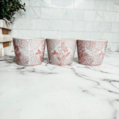 Mini Pink Cachepots - Tampa Home & Garden Store