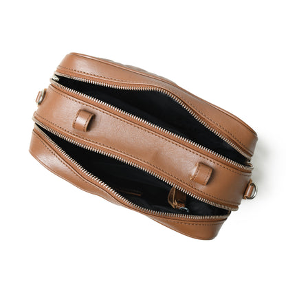 Mini Quilted Crossbody Bag, Rich Brown - Tampa Home & Garden Store