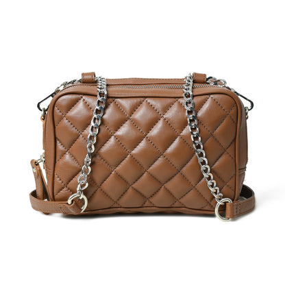 Mini Quilted Crossbody Bag, Rich Brown - Tampa Home & Garden Store