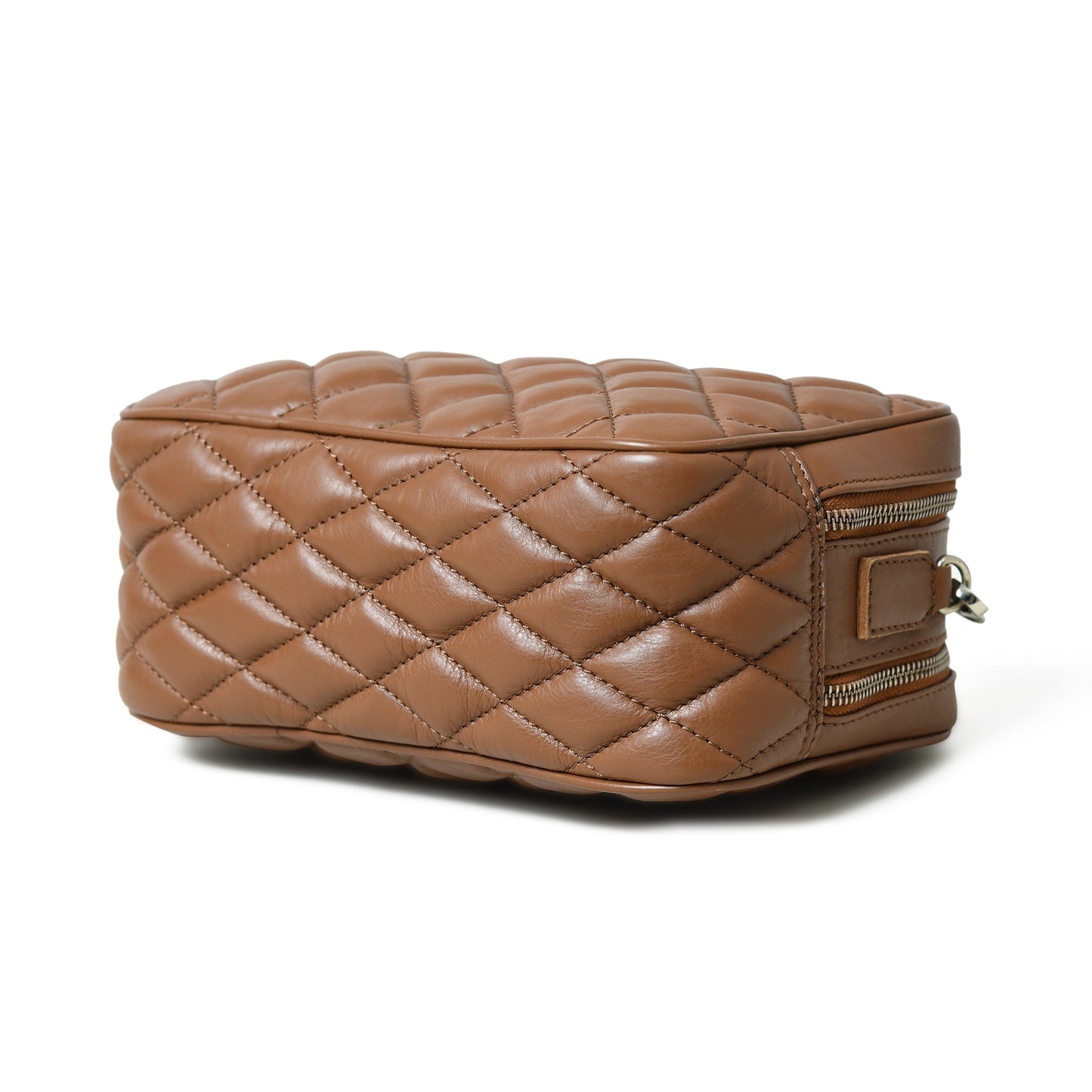 Mini Quilted Crossbody Bag, Rich Brown - Tampa Home & Garden Store