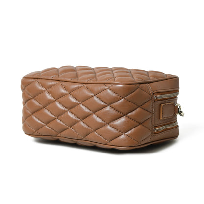 Mini Quilted Crossbody Bag, Rich Brown - Tampa Home & Garden Store