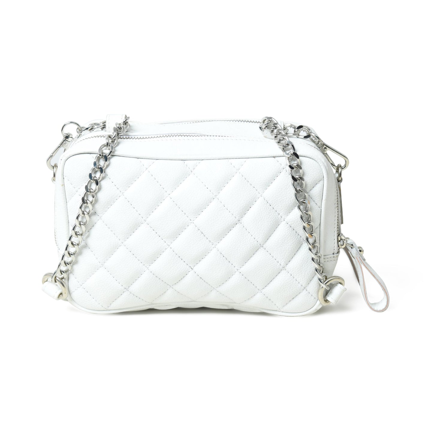 Mini Quilted Crossbody Bag, White - Tampa Home & Garden Store