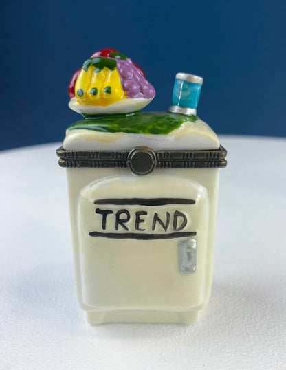 Miniature Porcelain Pill Boxes Shaped Like Dining Vignettes. Collection of 5. Hand Painted Collectible Ring Boxes. Gift for Her. - Tampa Home & Garden Store