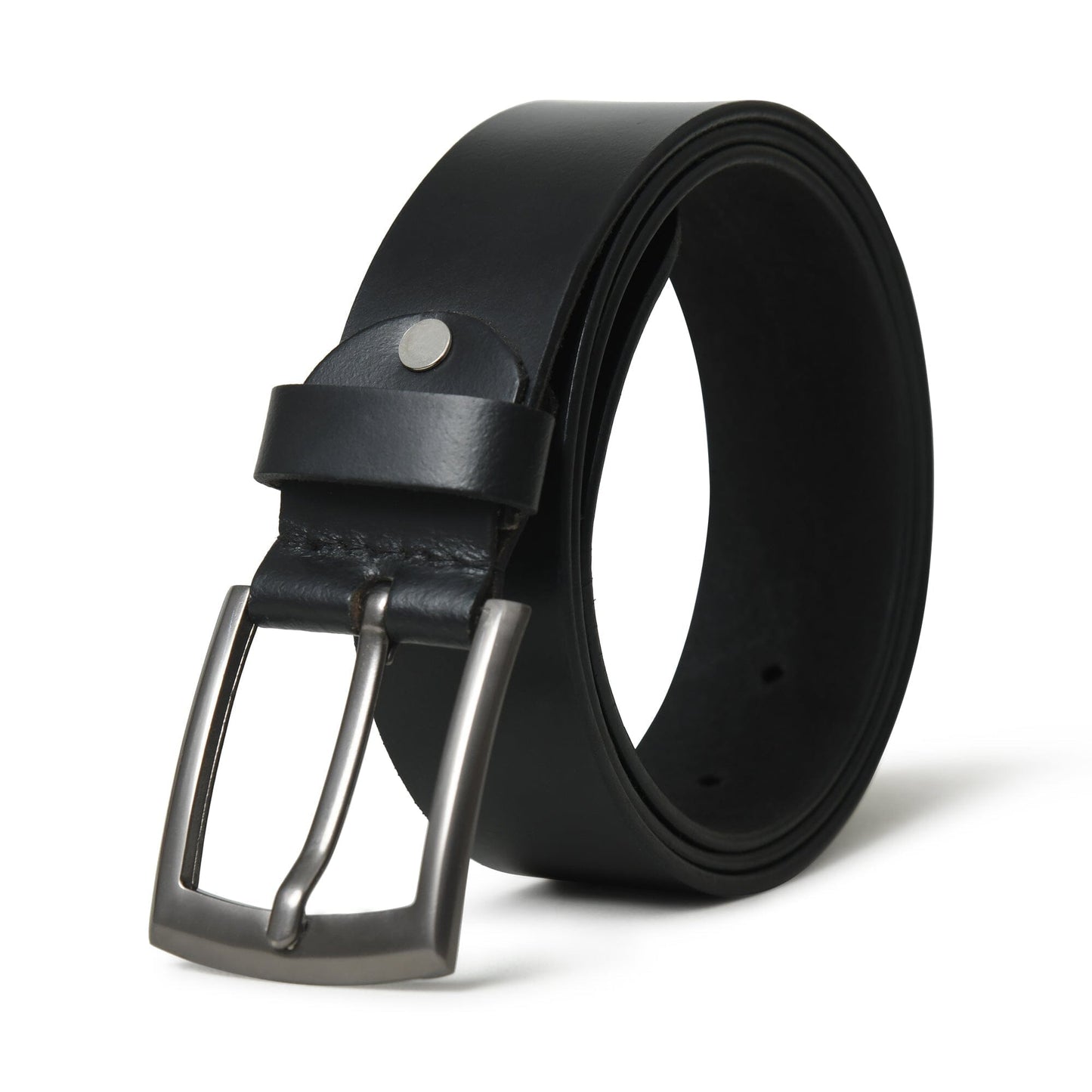 Minimalist Black Leather Belt - Tampa Home & Garden Store