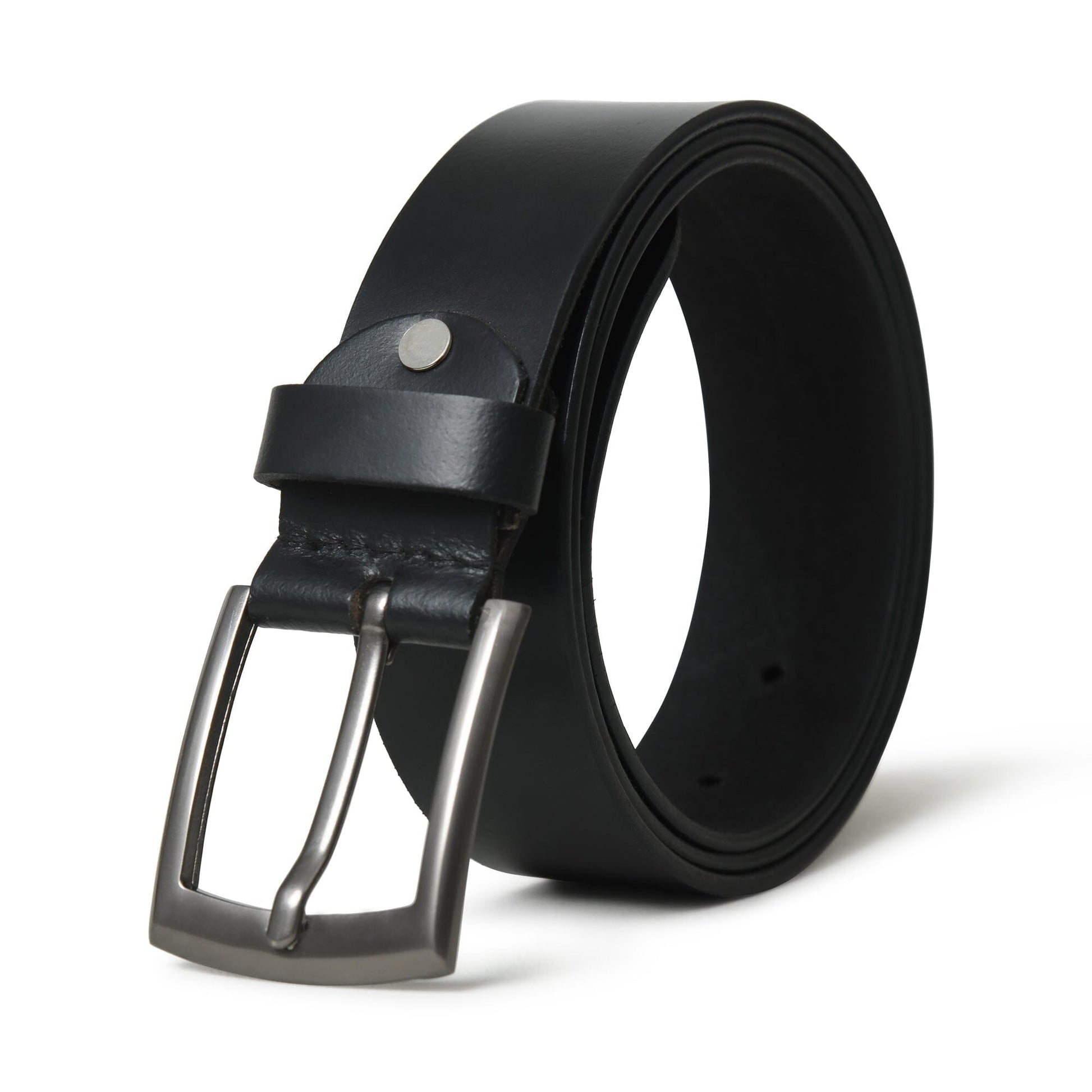 Minimalist Black Leather Belt - Tampa Home & Garden Store