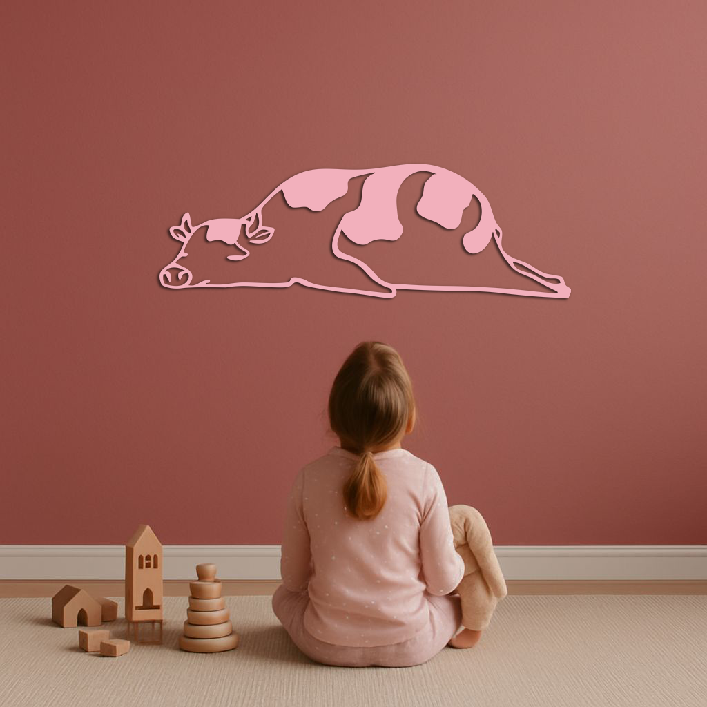 Minimalist Cow Silhouette Metal Wall Art – Farmhouse Animal Decor - KAFGP134 - Tampa Home & Garden Store