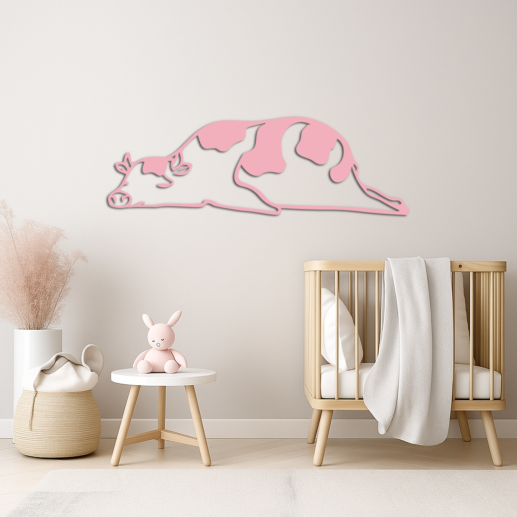 Minimalist Cow Silhouette Metal Wall Art – Farmhouse Animal Decor - KAFGP134 - Tampa Home & Garden Store