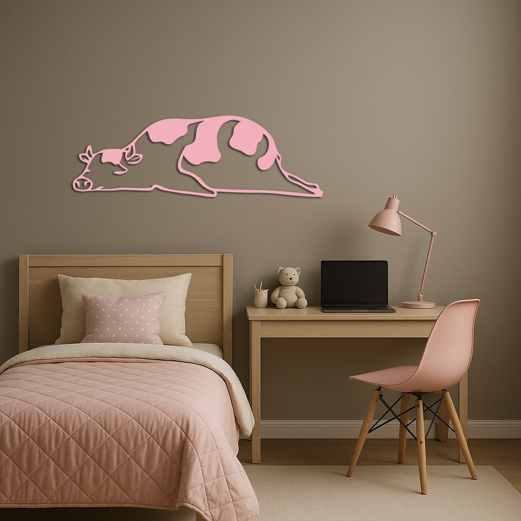 Minimalist Cow Silhouette Metal Wall Art – Farmhouse Animal Decor - KAFGP134 - Tampa Home & Garden Store