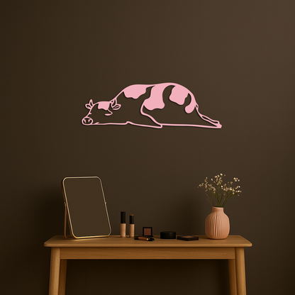 Minimalist Cow Silhouette Metal Wall Art – Farmhouse Animal Decor - KAFGP134 - Tampa Home & Garden Store